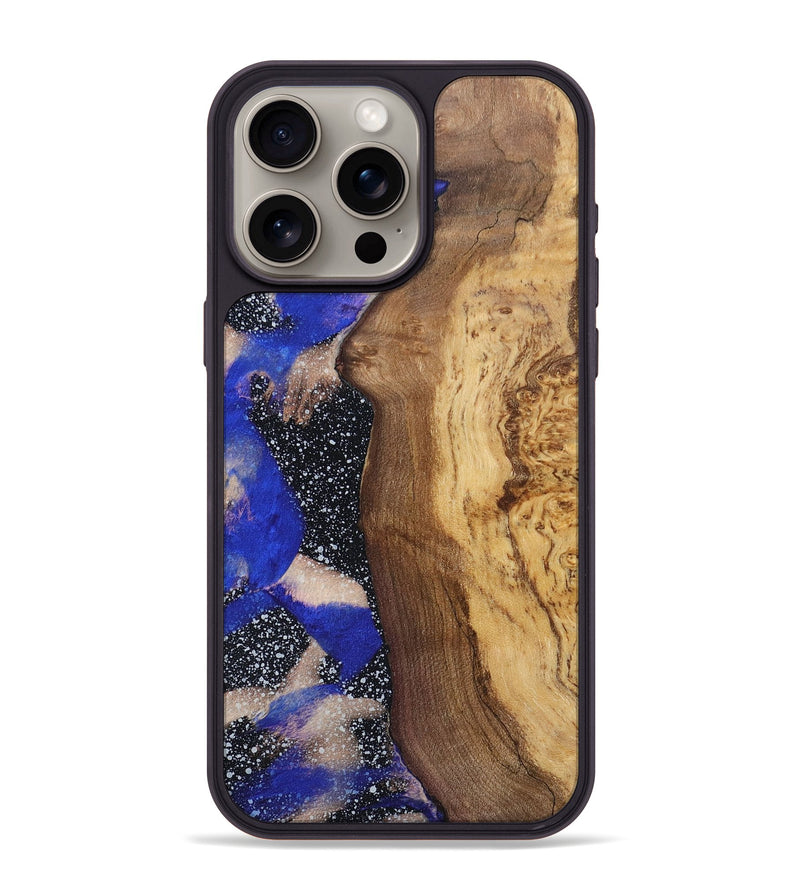 iPhone 15 Pro Max Wood+Resin Phone Case - Jacquelyn (Cosmos, 697721)