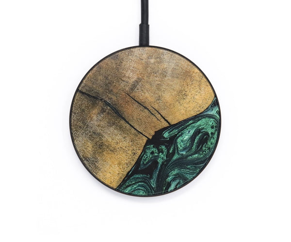 Circle Wood+Resin Wireless Charger - Eden (Green, 697859)