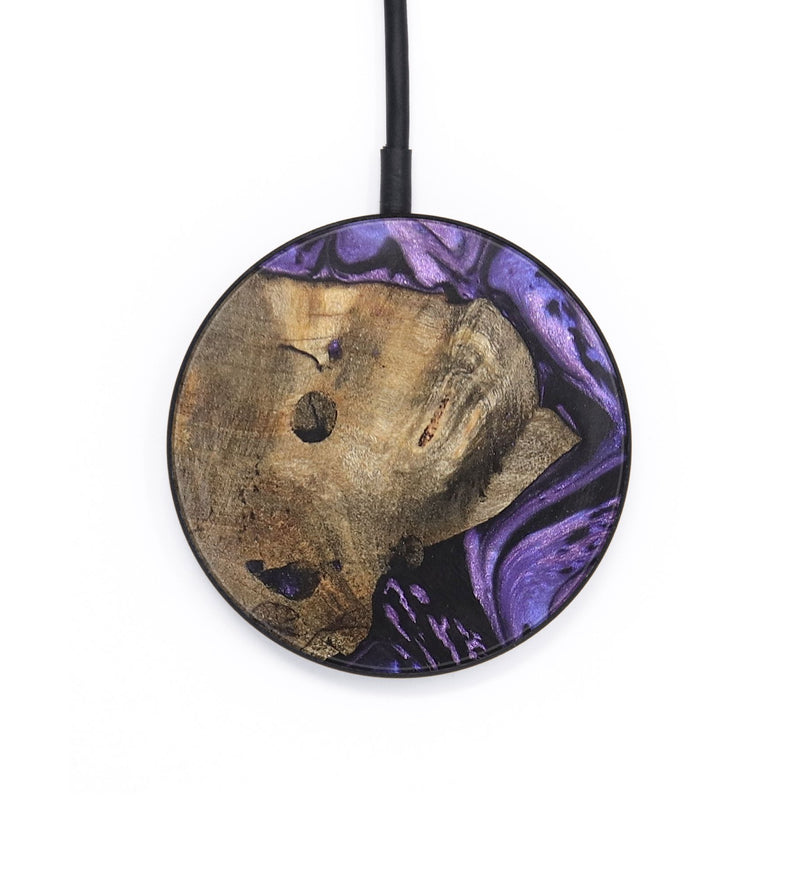 Circle Wood+Resin Wireless Charger - Grant (Purple, 697869)