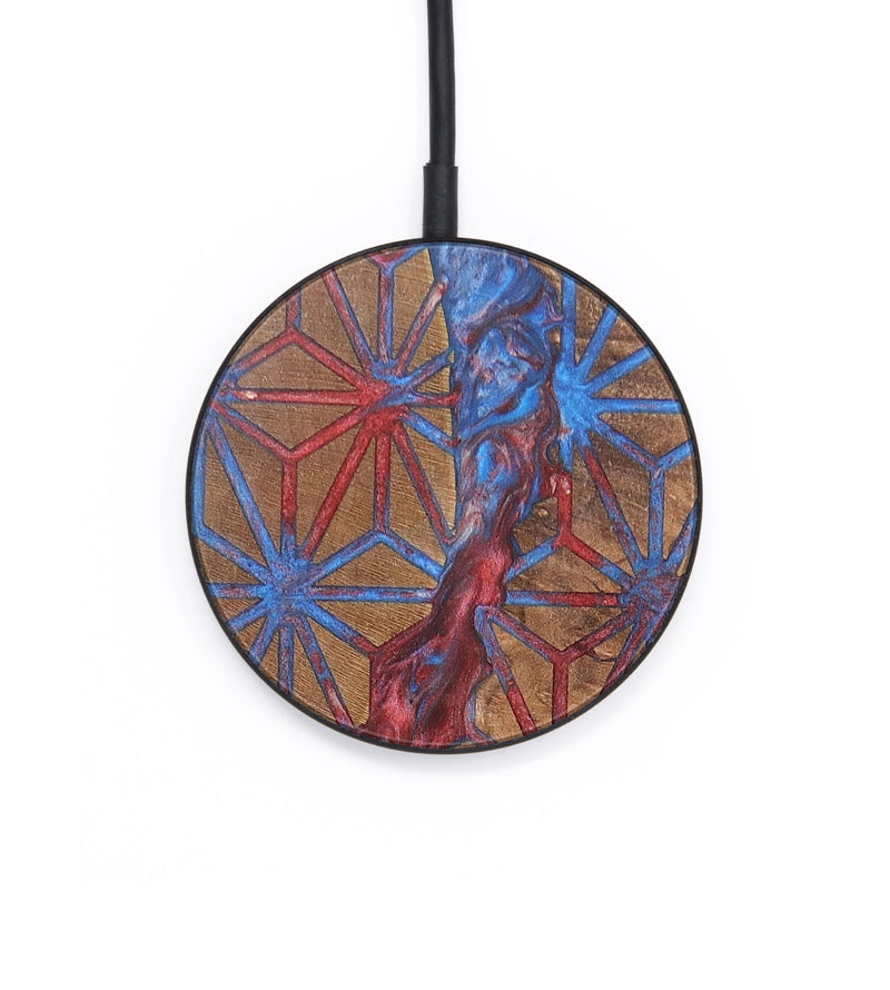 Circle Wood+Resin Wireless Charger - Finley (Pattern, 697904)