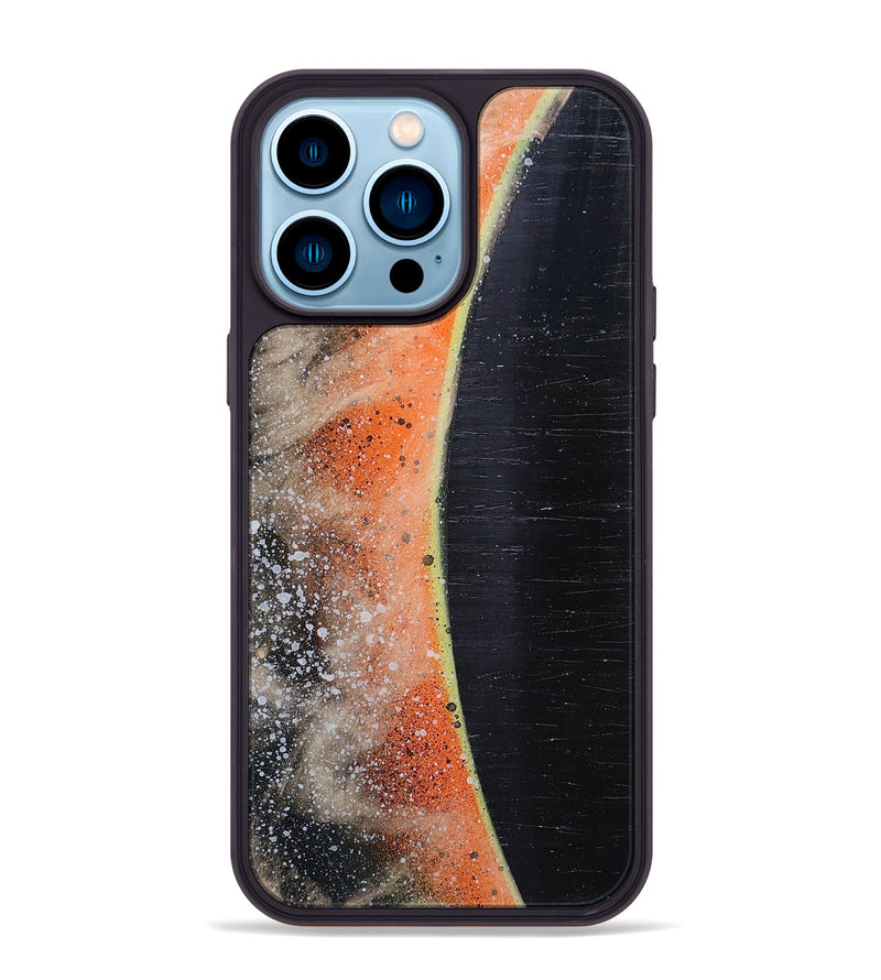 iPhone 14 Pro Max Wood+Resin Phone Case - Samuel (Eclipse, 698066)