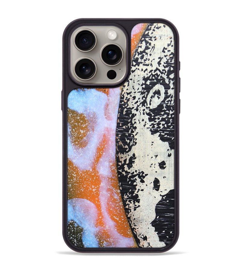 iPhone 15 Pro Max Wood+Resin Phone Case - Jimmy (Eclipse, 698068)