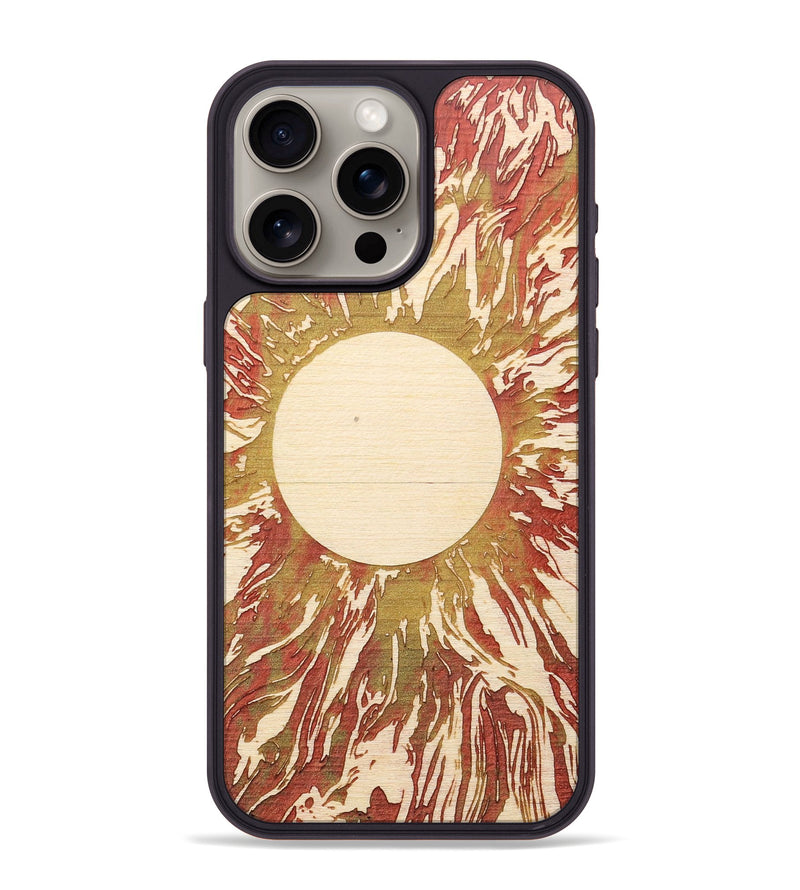 iPhone 15 Pro Max Wood+Resin Phone Case - Marlene (Eclipse, 698073)