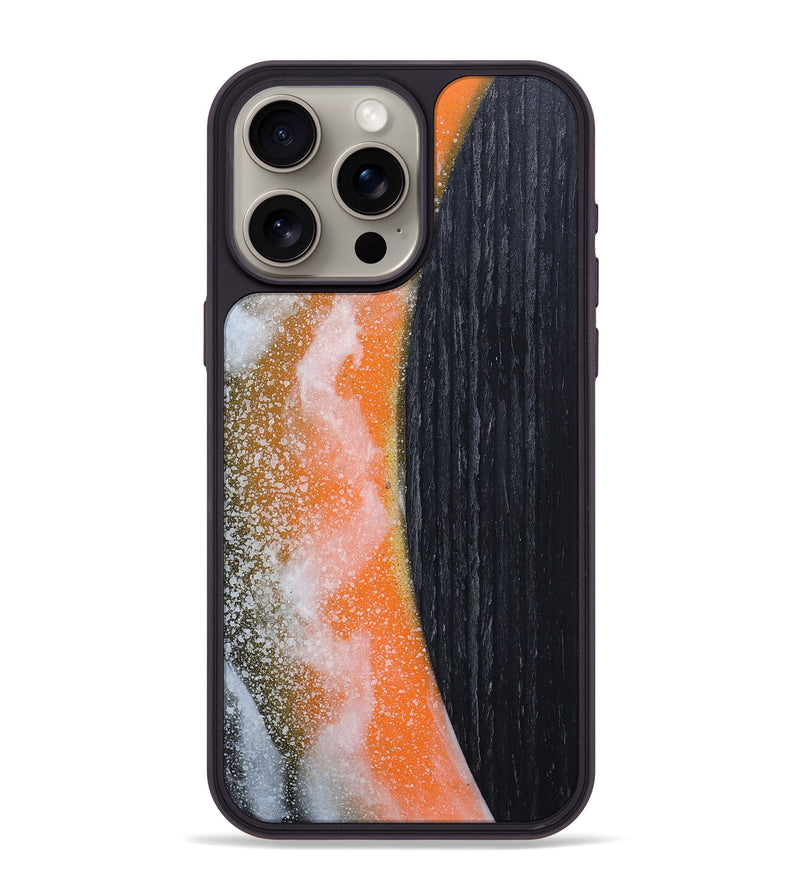 iPhone 15 Pro Max Wood+Resin Phone Case - Junior (Eclipse, 698075)
