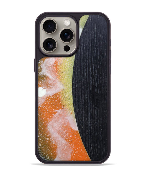 iPhone 15 Pro Max Wood+Resin Phone Case - Lydia (Eclipse, 698085)