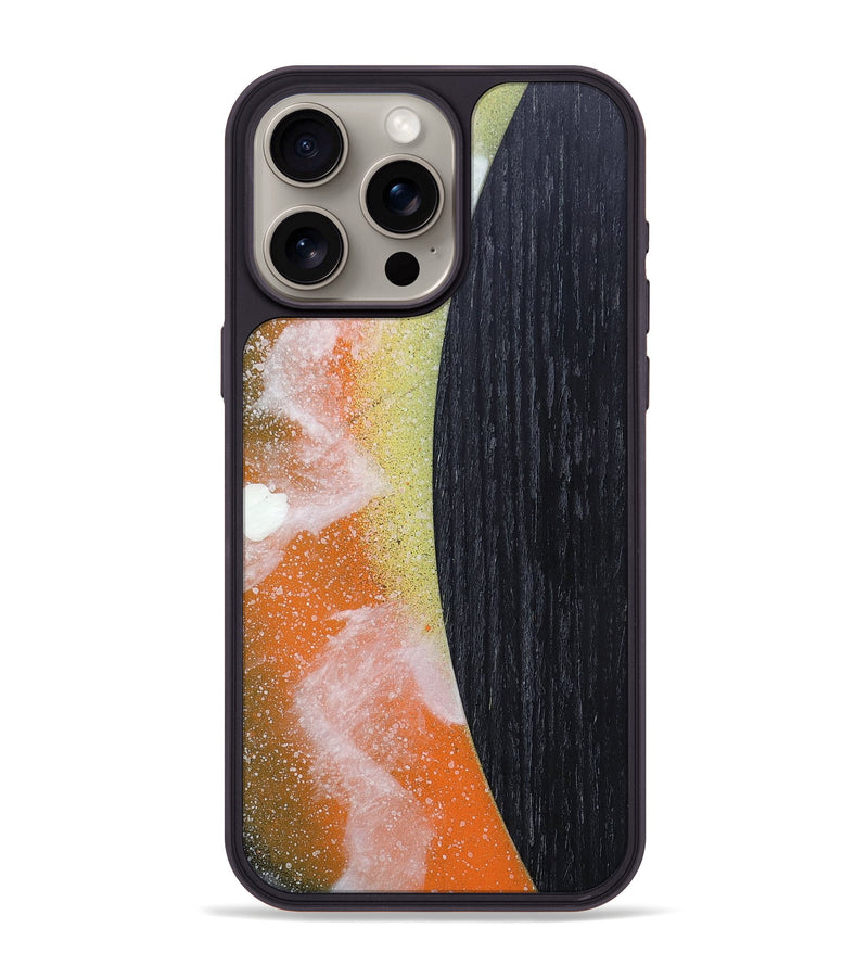 iPhone 15 Pro Max Wood+Resin Phone Case - Lydia (Eclipse, 698085)