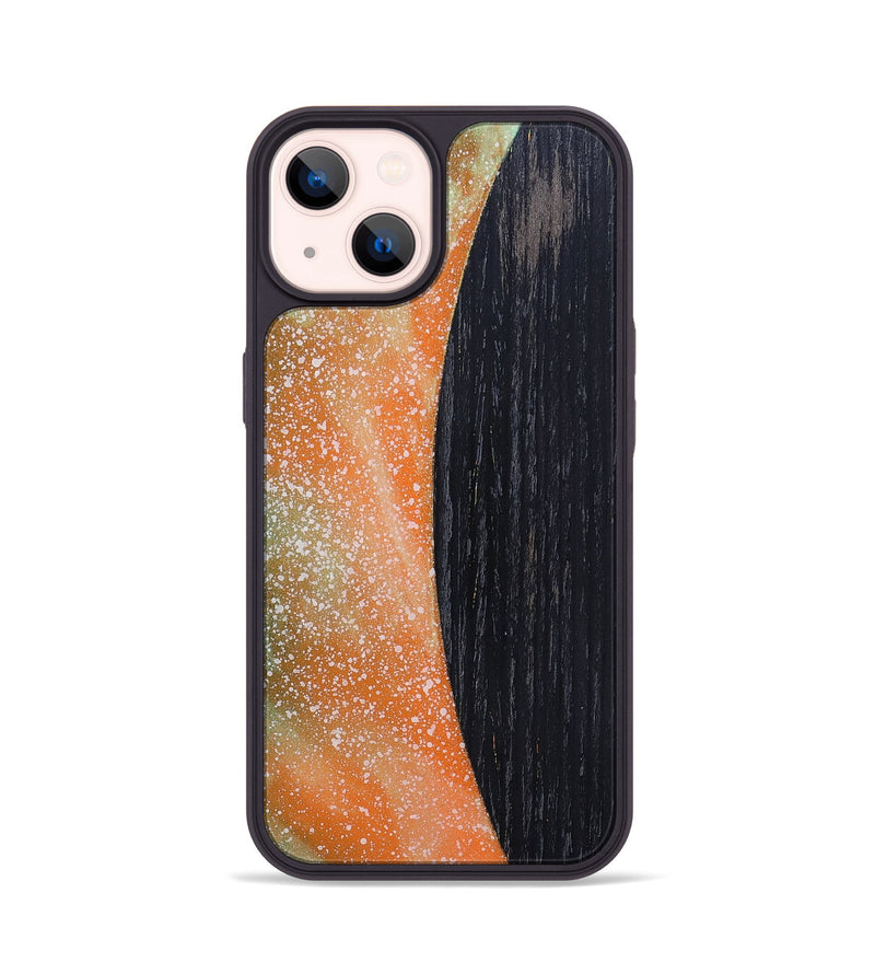 iPhone 14 Wood+Resin Phone Case - Toni (Eclipse, 698088)