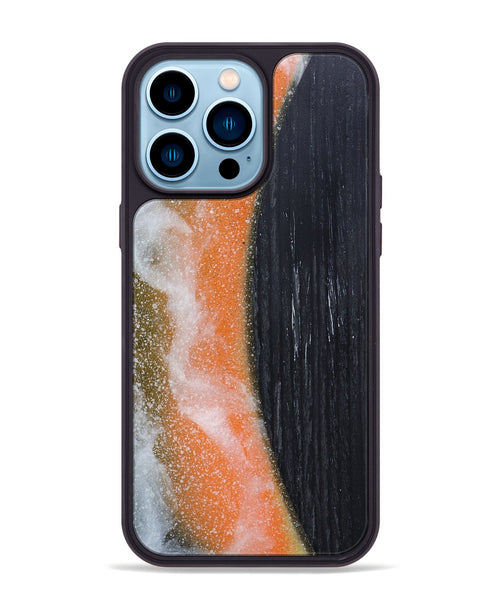 iPhone 14 Pro Max Wood+Resin Phone Case - Emmett (Eclipse, 698092)