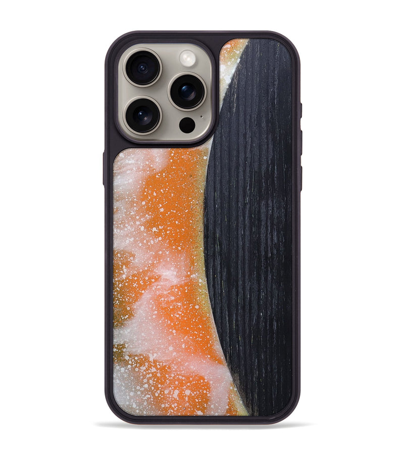 iPhone 15 Pro Max Wood+Resin Phone Case - Corbin (Eclipse, 698095)