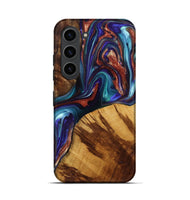 Galaxy S23 Wood+Resin Live Edge Phone Case - Malaysia (Teal & Gold, 698106)