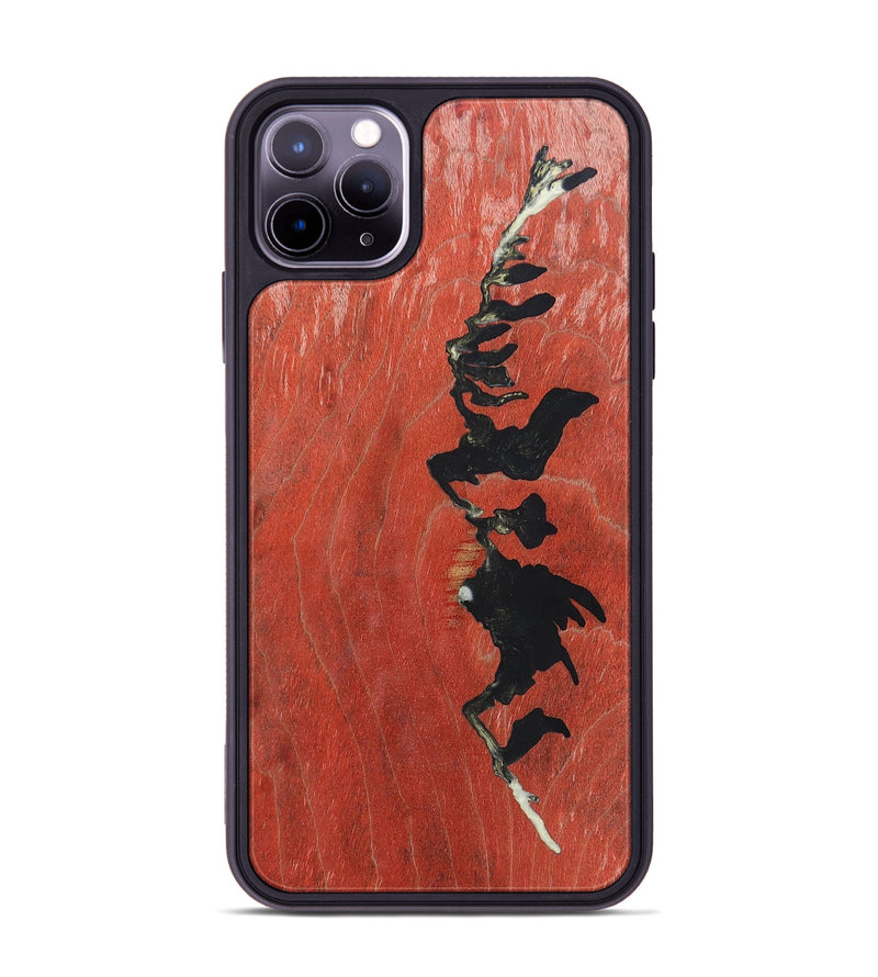 iPhone 11 Pro Max Wood+Resin Phone Case - Dwight (Pattern, 698134)