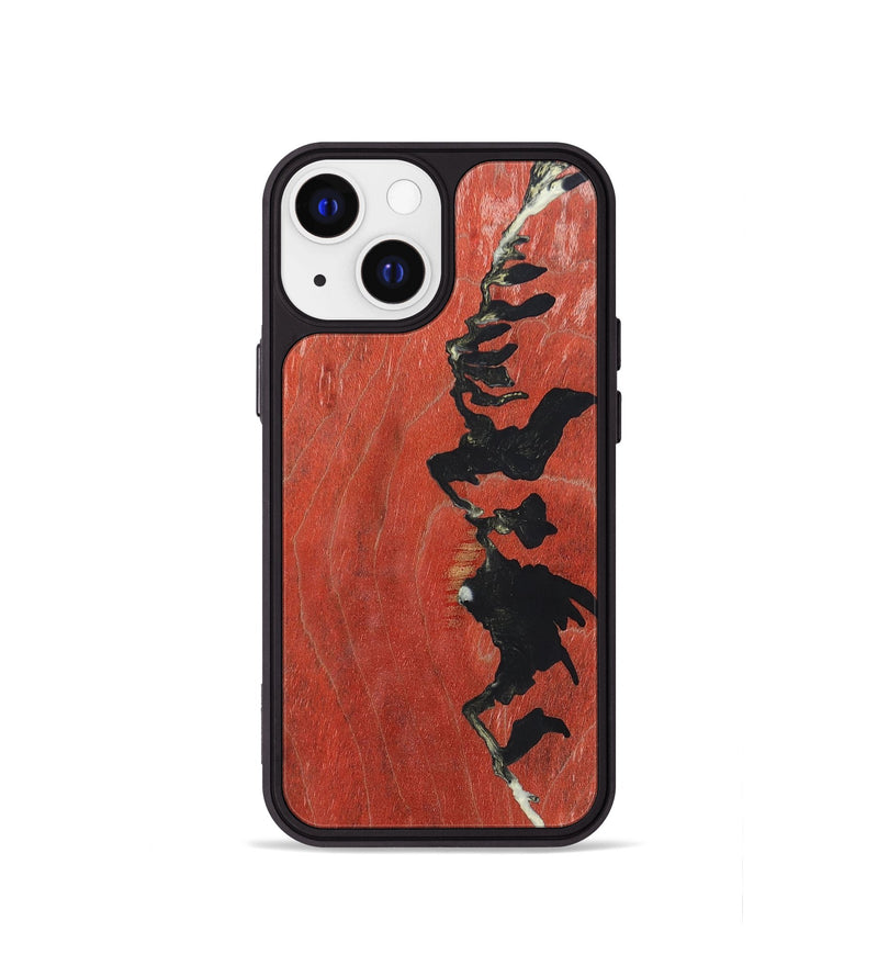 iPhone 13 mini Wood+Resin Phone Case - Dwight (Pattern, 698134)