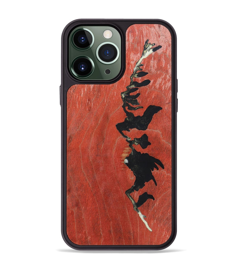 iPhone 13 Pro Max Wood+Resin Phone Case - Dwight (Pattern, 698134)