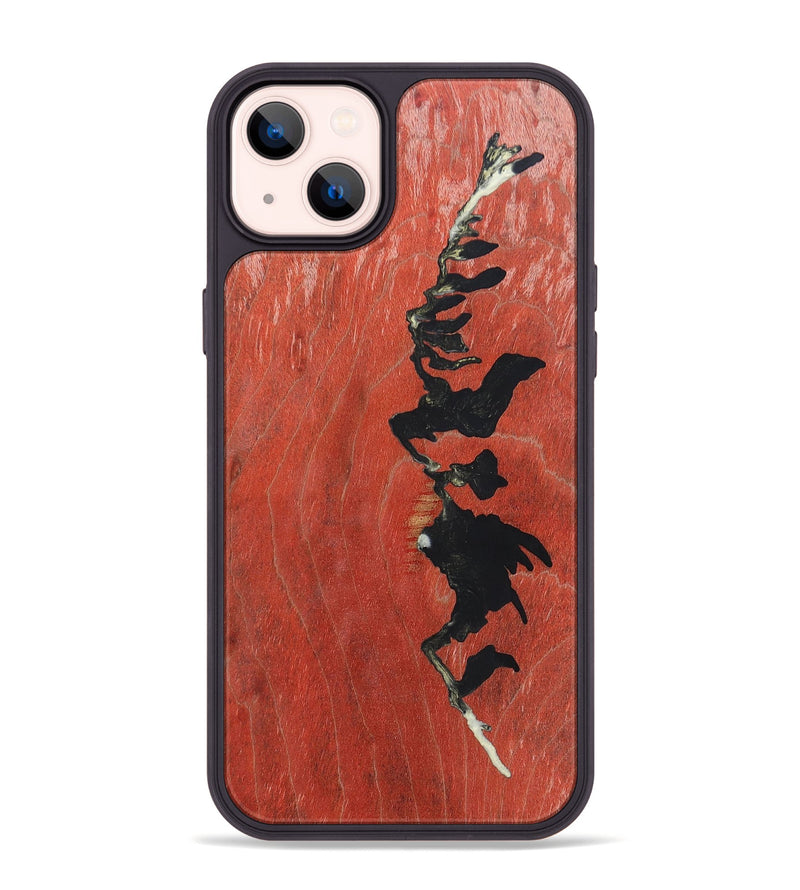 iPhone 14 Plus Wood+Resin Phone Case - Dwight (Pattern, 698134)