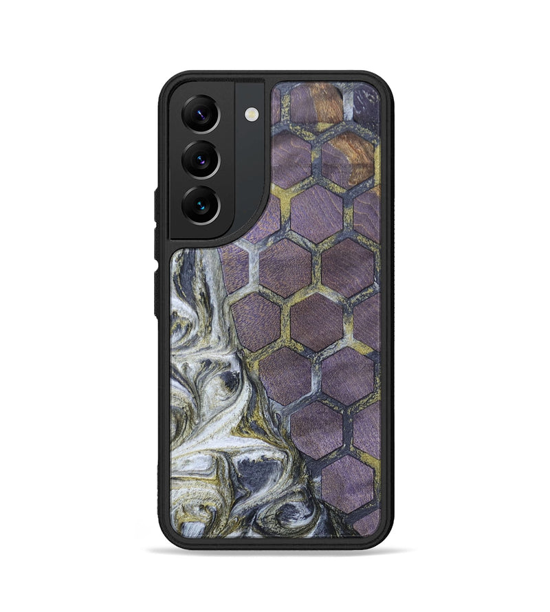 Galaxy S22 Wood+Resin Phone Case - Enrique (Pattern, 698135)