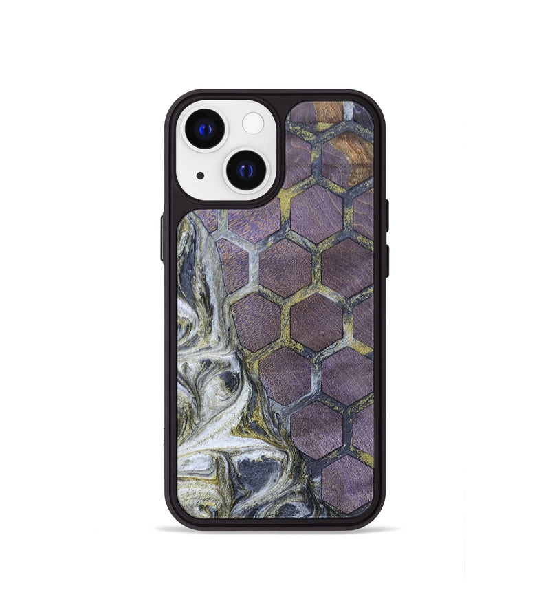 iPhone 13 mini Wood+Resin Phone Case - Enrique (Pattern, 698135)