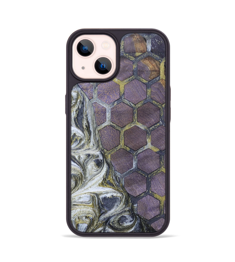 iPhone 14 Wood+Resin Phone Case - Enrique (Pattern, 698135)