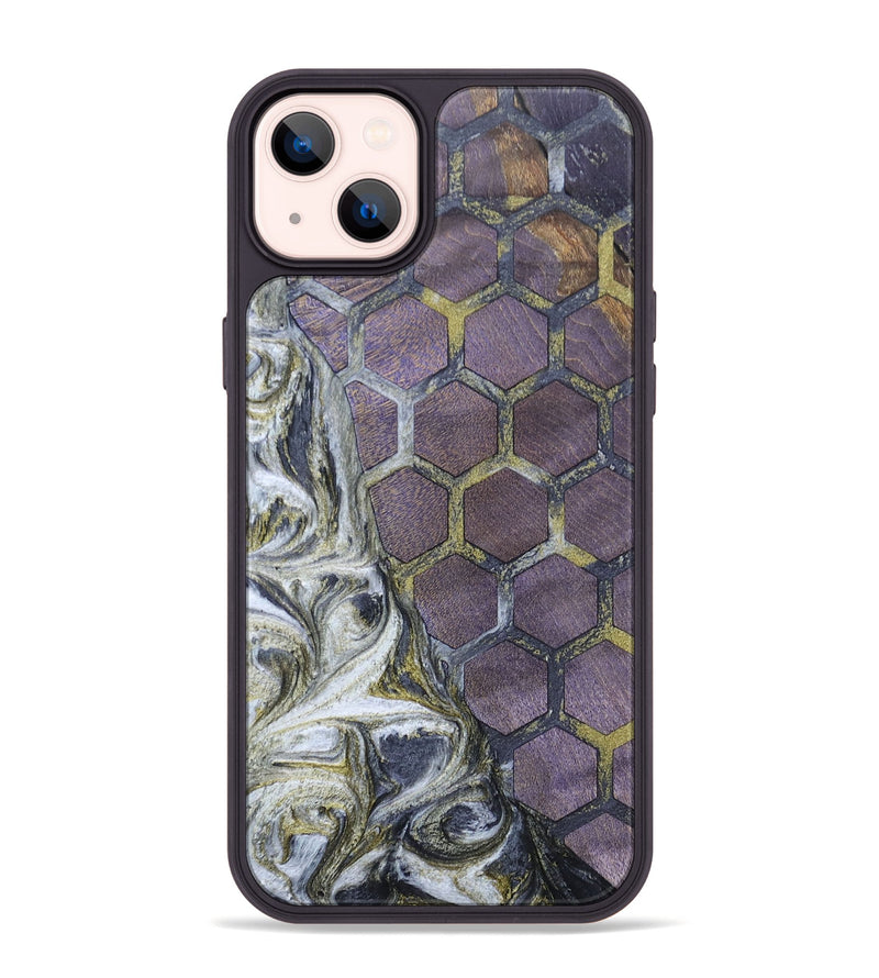 iPhone 14 Plus Wood+Resin Phone Case - Enrique (Pattern, 698135)