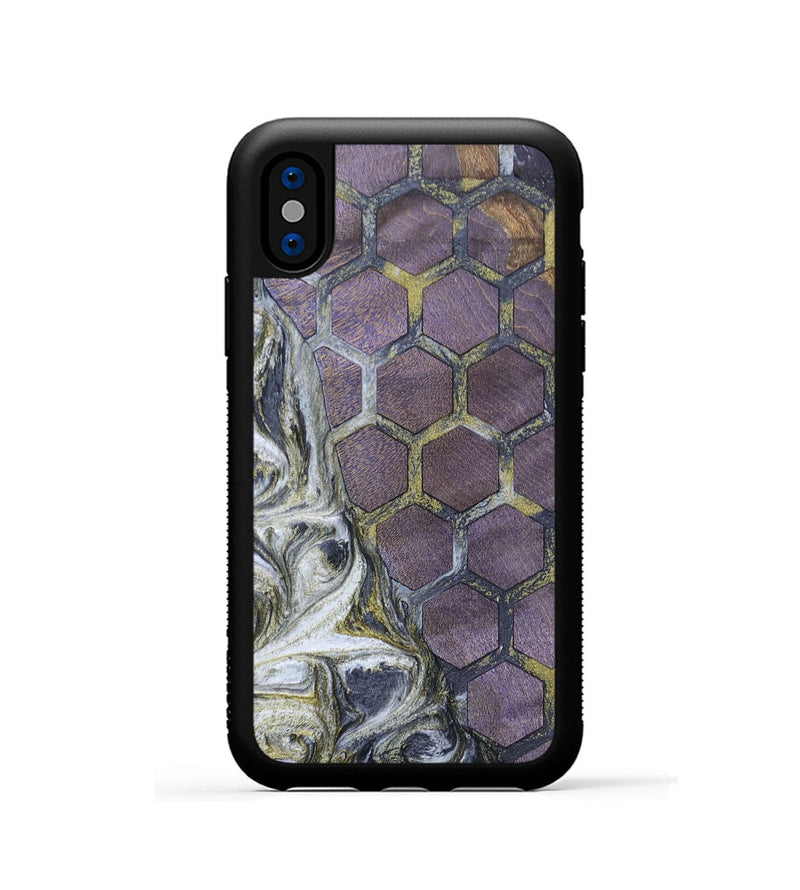 iPhone Xs Wood+Resin Phone Case - Enrique (Pattern, 698135)
