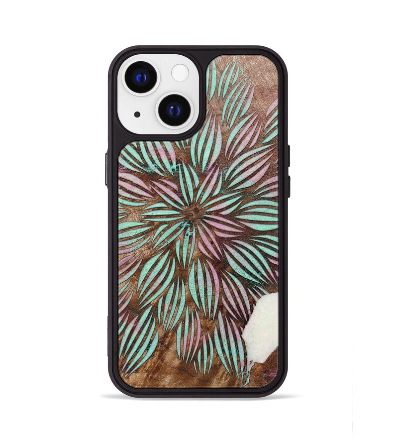 iPhone 13 Wood+Resin Phone Case - Liliana (Pattern, 698139)