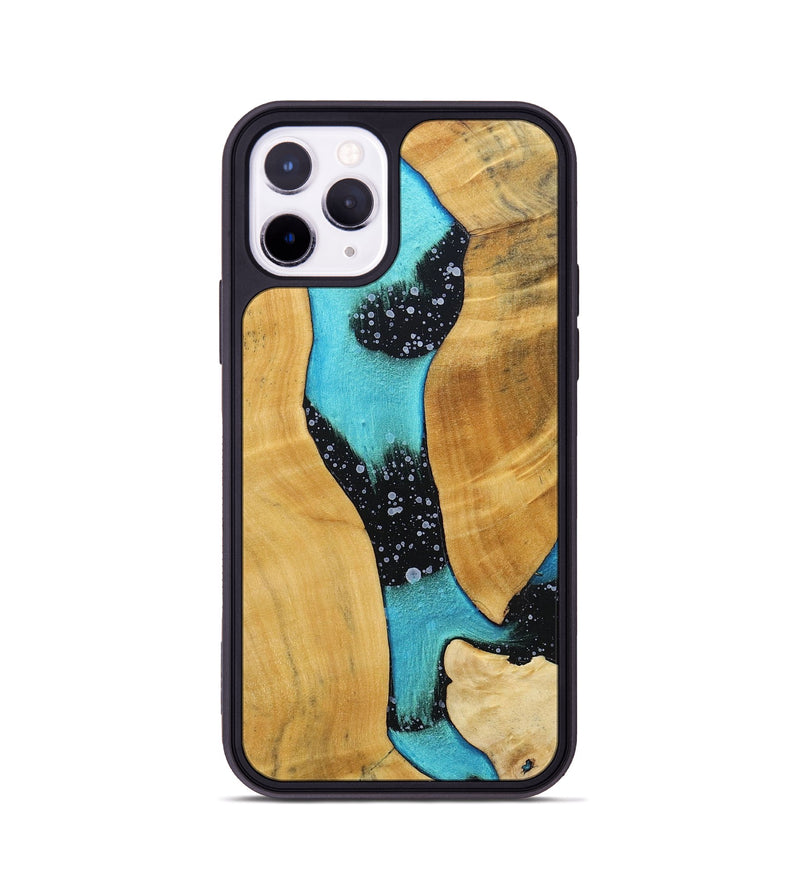iPhone 11 Pro Wood+Resin Phone Case - Stuart (Cosmos, 698171)