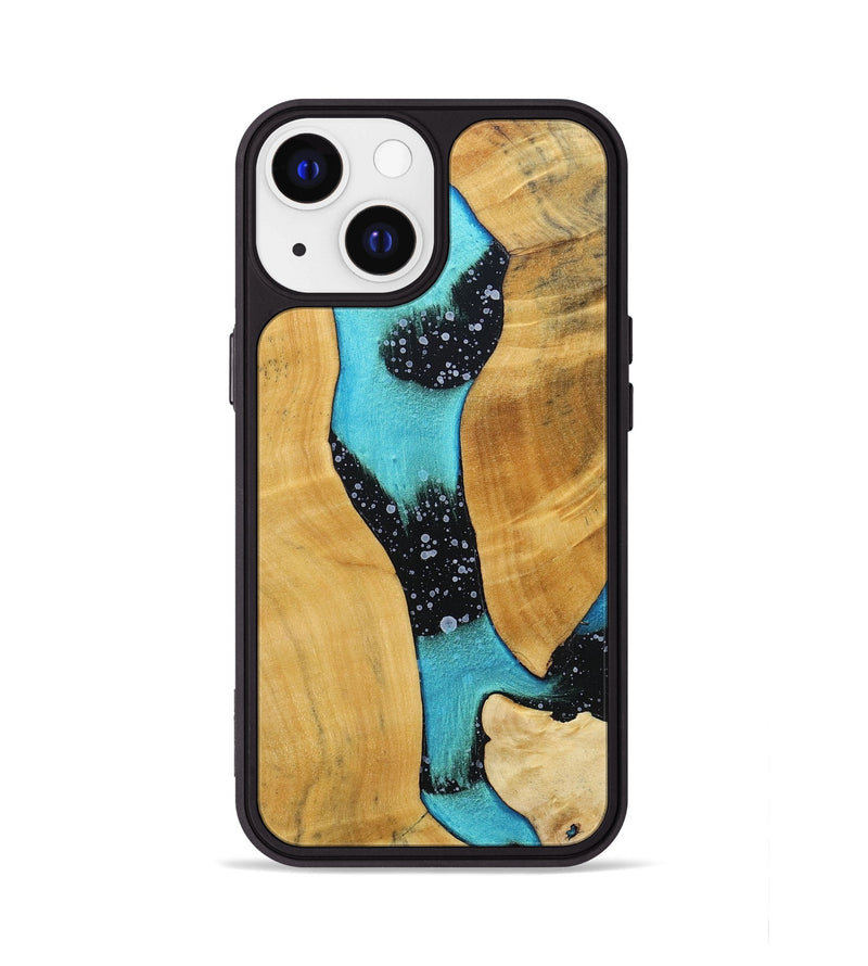 iPhone 13 Wood+Resin Phone Case - Stuart (Cosmos, 698171)