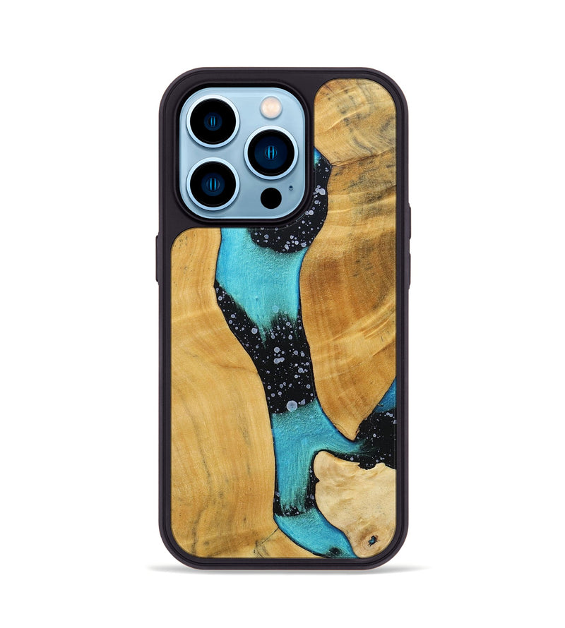 iPhone 14 Pro Wood+Resin Phone Case - Stuart (Cosmos, 698171)