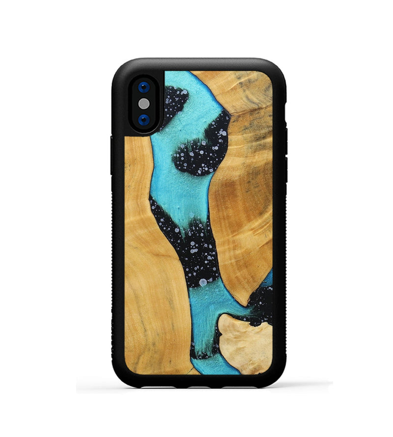 iPhone Xs Wood+Resin Phone Case - Stuart (Cosmos, 698171)