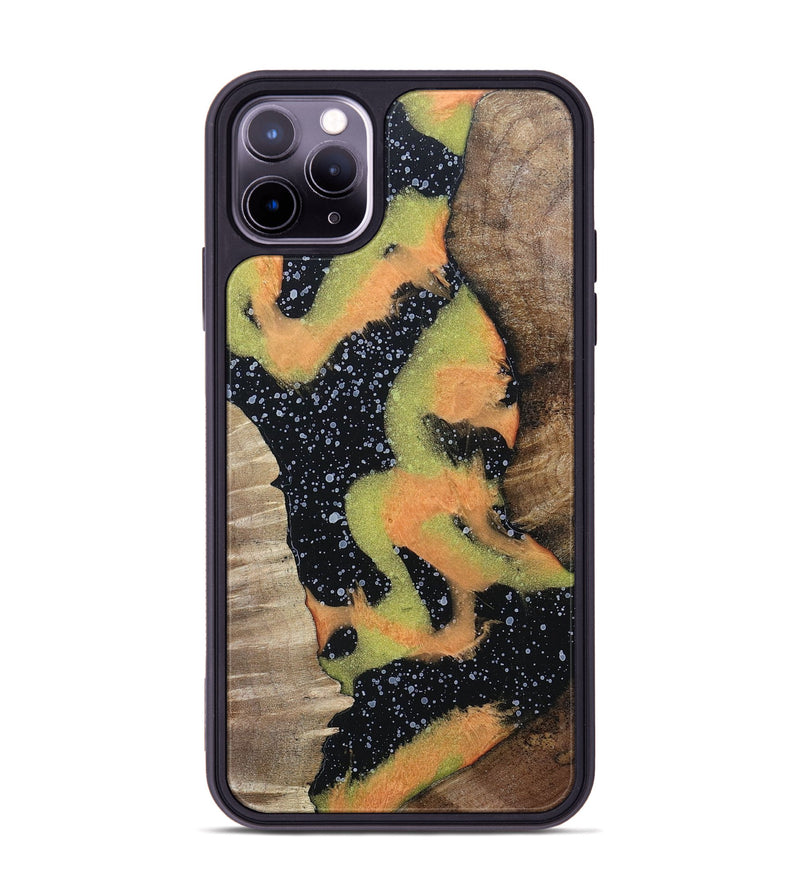 iPhone 11 Pro Max Wood+Resin Phone Case - Neal (Cosmos, 698180)