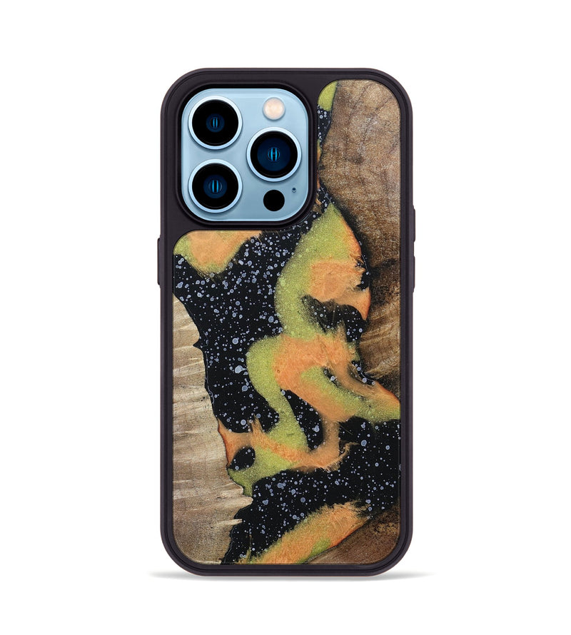 iPhone 14 Pro Wood+Resin Phone Case - Neal (Cosmos, 698180)