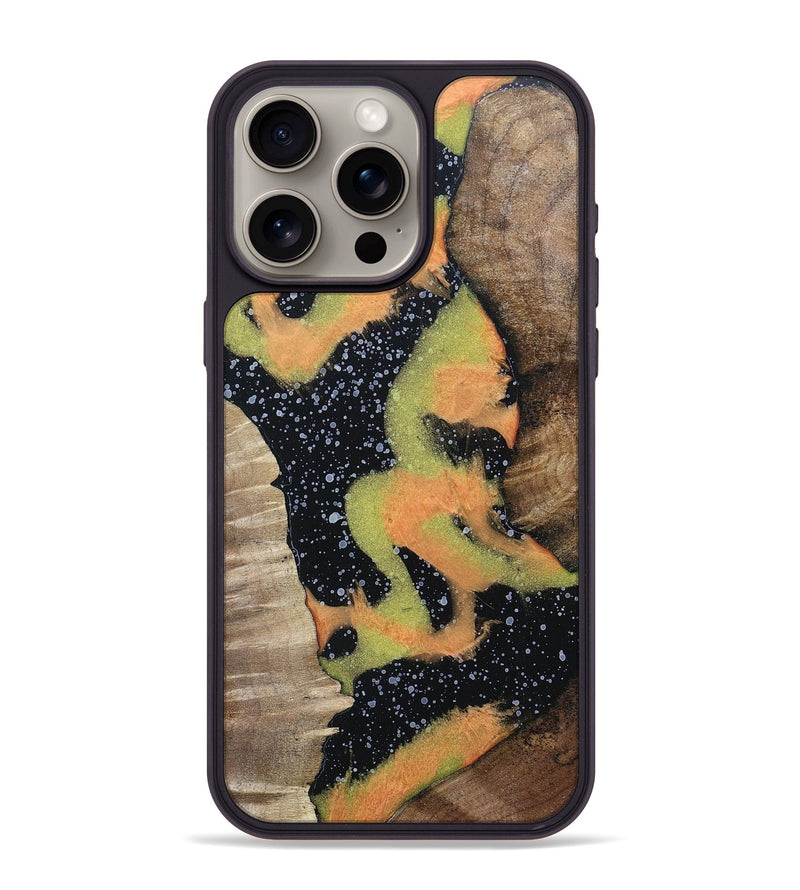 iPhone 15 Pro Max Wood+Resin Phone Case - Neal (Cosmos, 698180)