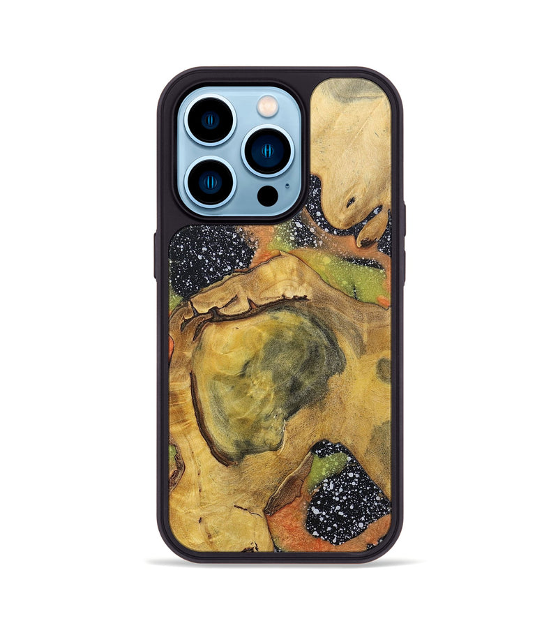 iPhone 14 Pro Wood+Resin Phone Case - Emily (Cosmos, 698182)