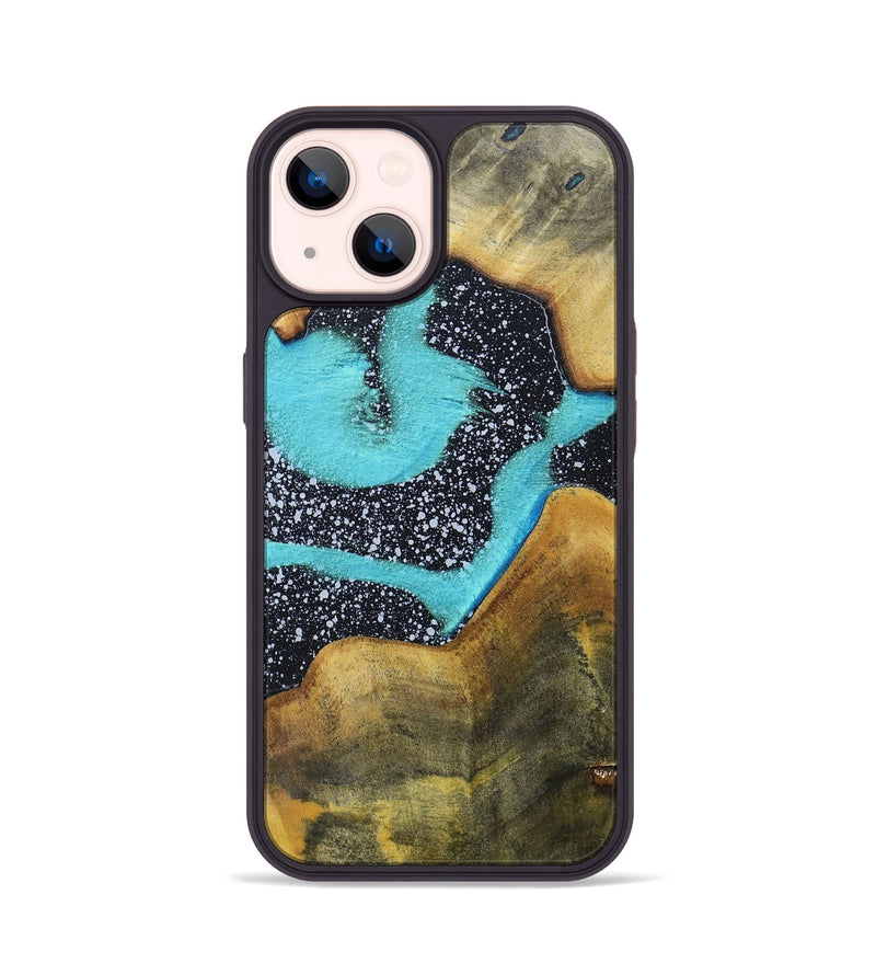 iPhone 14 Wood+Resin Phone Case - Maliyah (Cosmos, 698183)