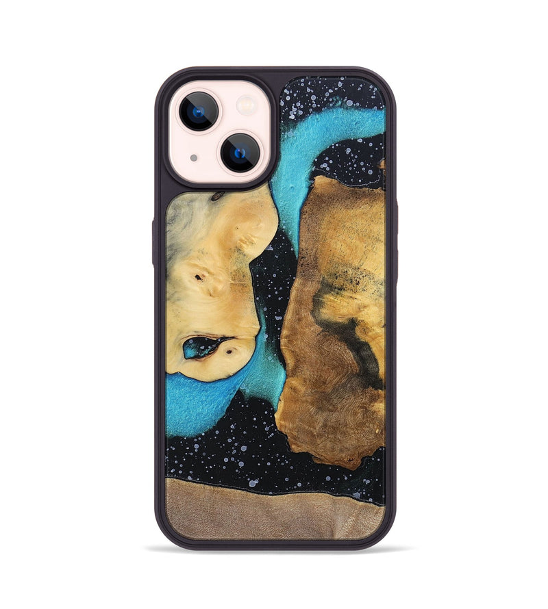 iPhone 14 Wood+Resin Phone Case - Tammy (Cosmos, 698185)