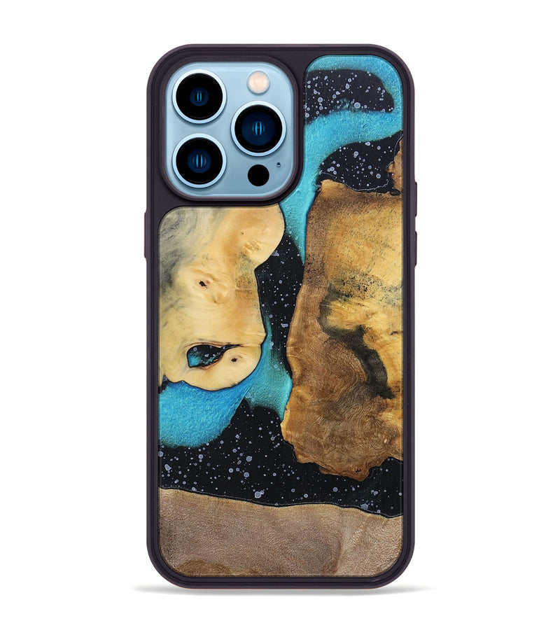 iPhone 14 Pro Max Wood+Resin Phone Case - Tammy (Cosmos, 698185)