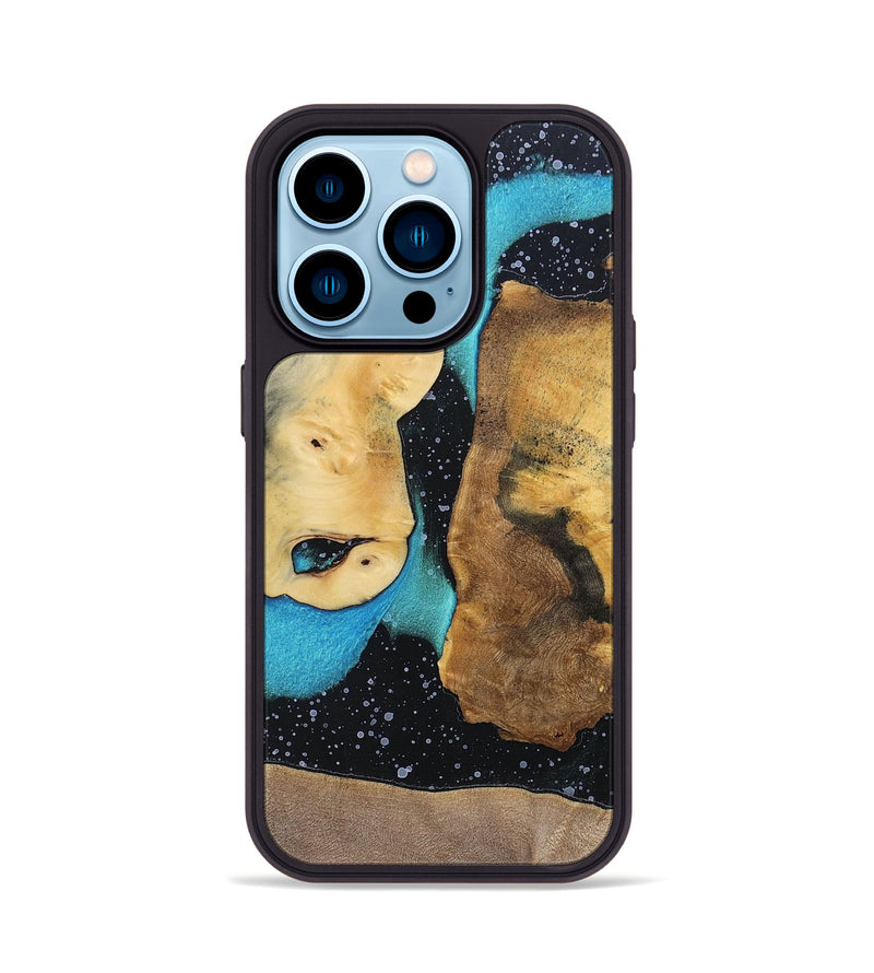 iPhone 14 Pro Wood+Resin Phone Case - Tammy (Cosmos, 698185)