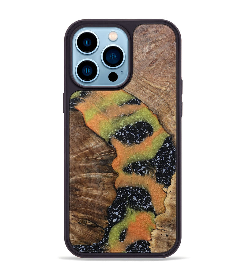 iPhone 14 Pro Max Wood+Resin Phone Case - Molly (Cosmos, 698190)