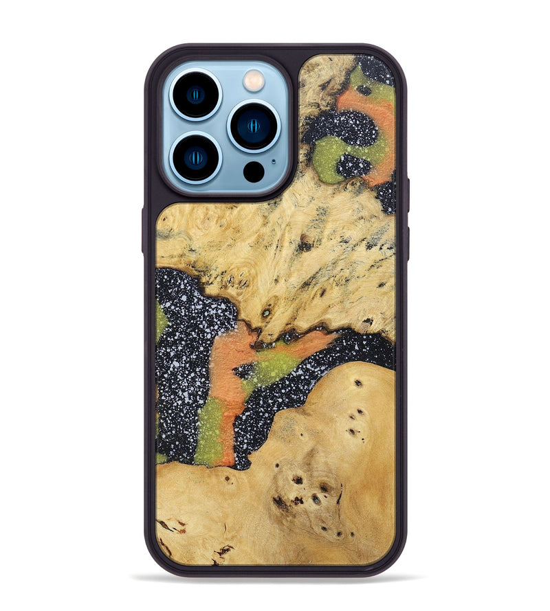 iPhone 14 Pro Max Wood+Resin Phone Case - Ryleigh (Cosmos, 698192)