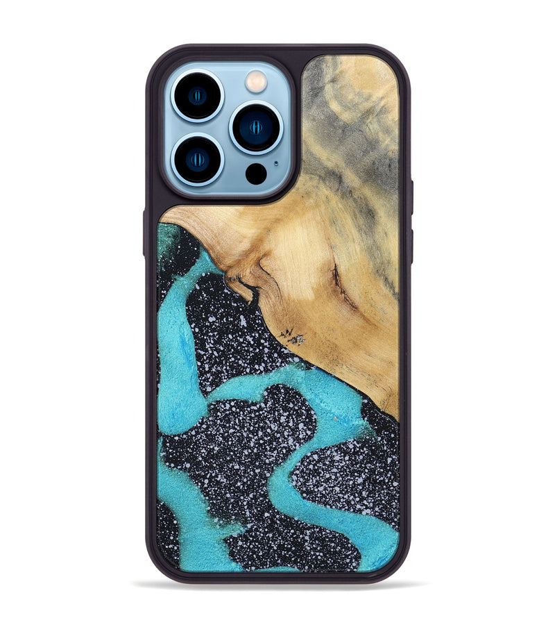 iPhone 14 Pro Max Wood+Resin Phone Case - Tyler (Cosmos, 698194)