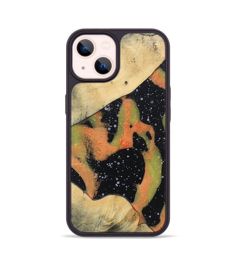 iPhone 14 Wood+Resin Phone Case - Fernanda (Cosmos, 698198)