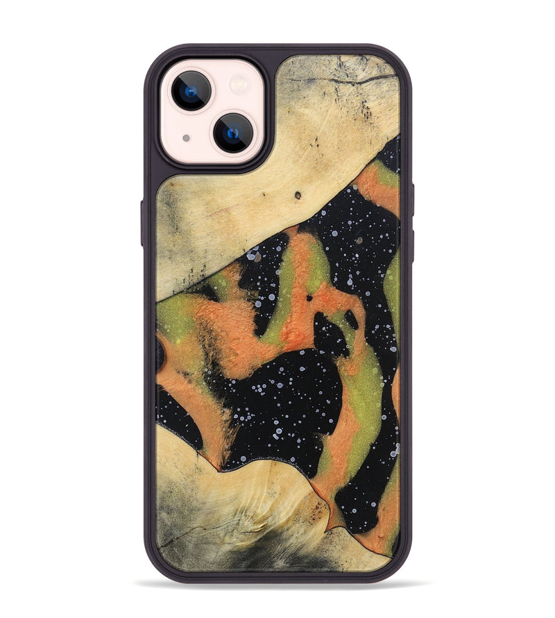 iPhone 14 Plus Wood+Resin Phone Case - Fernanda (Cosmos, 698198)