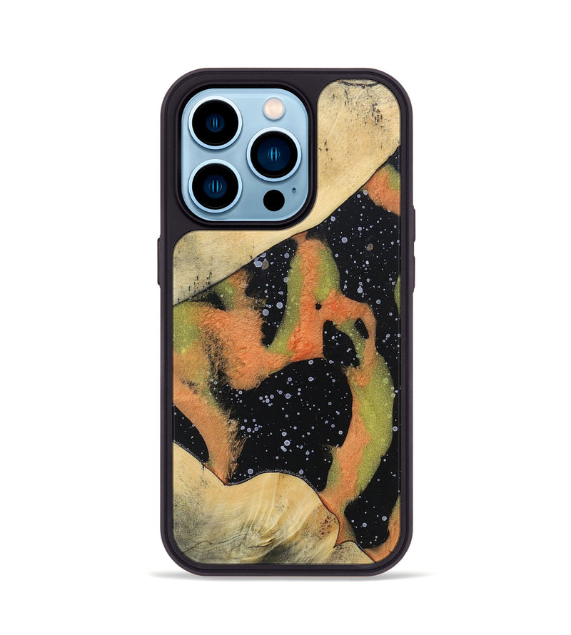 iPhone 14 Pro Wood+Resin Phone Case - Fernanda (Cosmos, 698198)