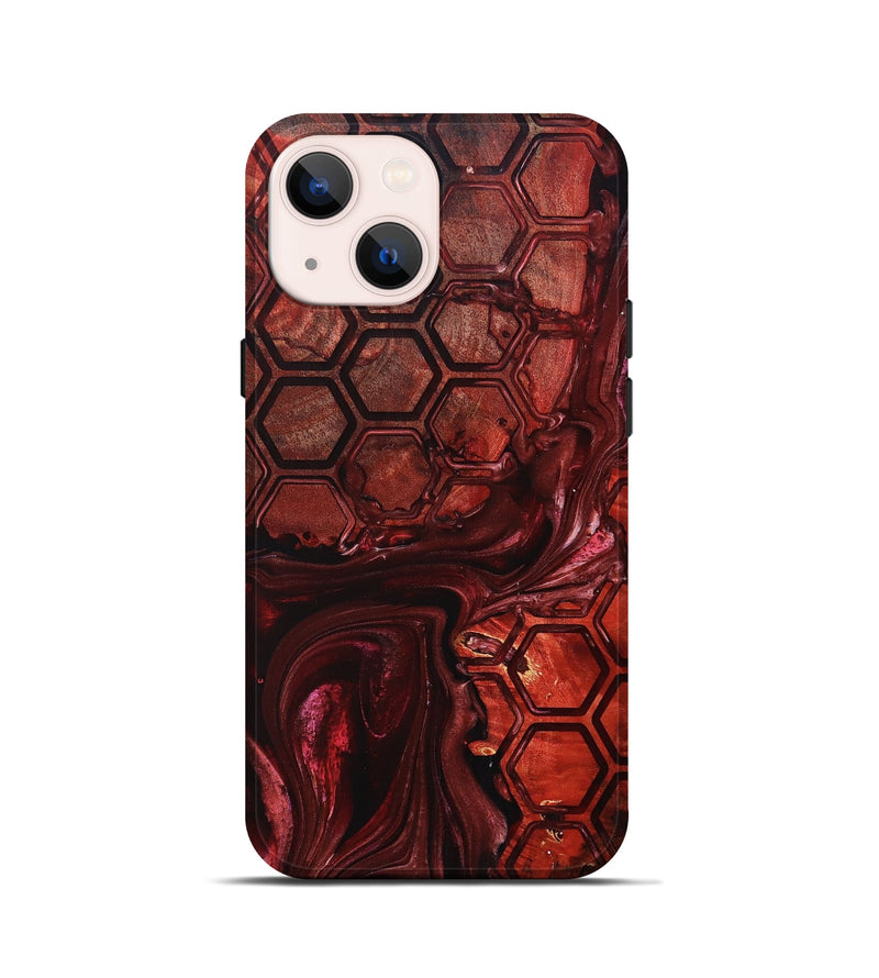 iPhone 13 mini Wood+Resin Live Edge Phone Case - Zachary (Pattern, 698226)