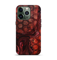 iPhone 13 Pro Wood+Resin Live Edge Phone Case - Zachary (Pattern, 698226)