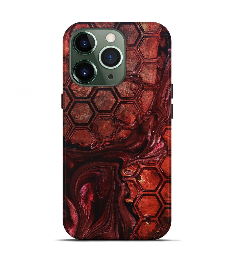 iPhone 13 Pro Wood+Resin Live Edge Phone Case - Zachary (Pattern, 698226)