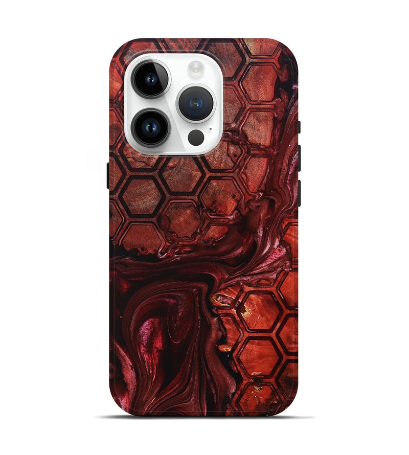 iPhone 15 Pro Wood+Resin Live Edge Phone Case - Zachary (Pattern, 698226)