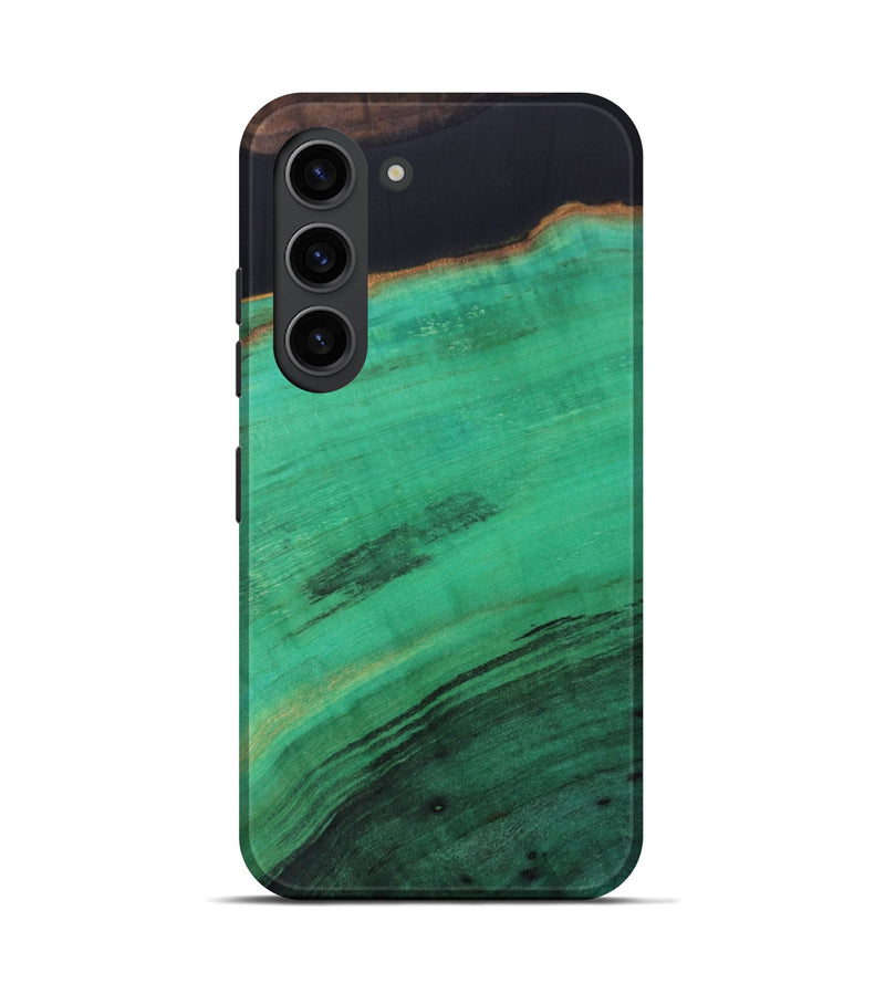 Galaxy S23 Wood+Resin Live Edge Phone Case - Orion (Pure Black, 698229)