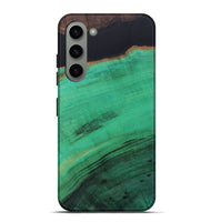 Galaxy S23 Plus Wood+Resin Live Edge Phone Case - Orion (Pure Black, 698229)