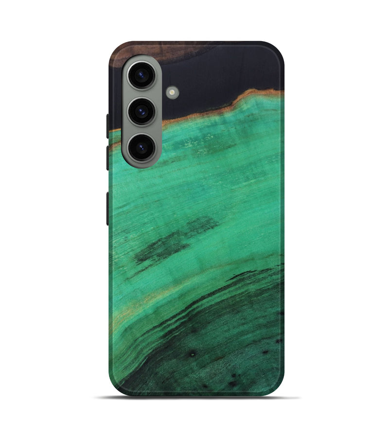 Galaxy S24 Wood+Resin Live Edge Phone Case - Orion (Pure Black, 698229)