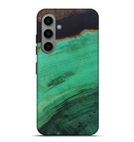Galaxy S24 Plus Wood+Resin Live Edge Phone Case - Orion (Pure Black, 698229)